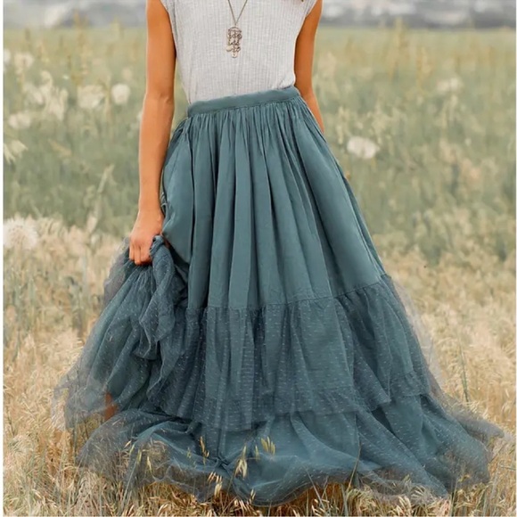 Mia Joy Joyfolie Ada Tulle Maxi Skirt size 12